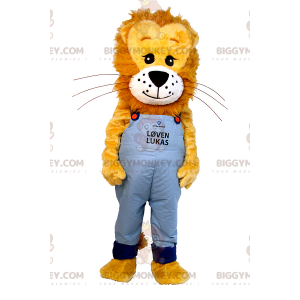 Costume da mascotte Leone BIGGYMONKEY™ con criniera pelosa e