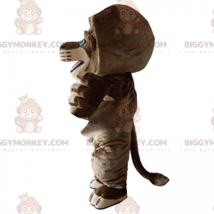 Costume da mascotte Leone BIGGYMONKEY™ con occhi azzurri -