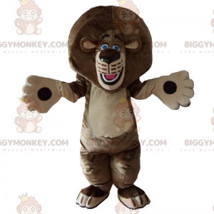 Costume da mascotte Leone BIGGYMONKEY™ con occhi azzurri -