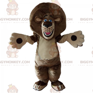 Lion BIGGYMONKEY™ Mascot Costume with Blue Eyes –