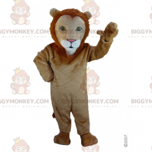 Costume da mascotte Leone BIGGYMONKEY™ con piccola criniera -