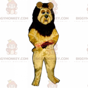 Costume de mascotte BIGGYMONKEY™ de lion avec un air endormi -