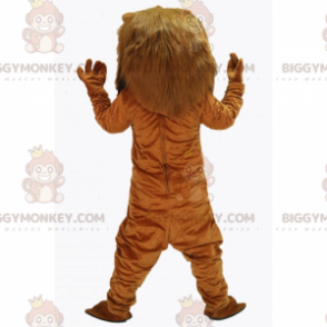 BIGGYMONKEY™ Mascottekostuum van leeuw met roze neus -