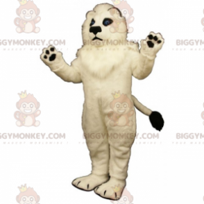 Disfraz de mascota León Blanco BIGGYMONKEY™ - Biggymonkey.com