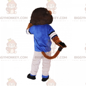 Leeuw BIGGYMONKEY™ mascottekostuum in sportkleding -