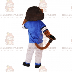 Στολή μασκότ Lion BIGGYMONKEY™ με αθλητικά ρούχα -