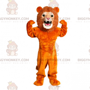 Costume de mascotte BIGGYMONKEY™ de lion féroce -