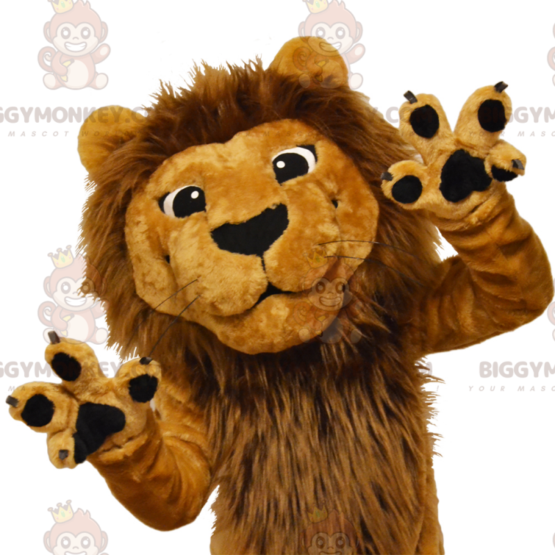 Costume da mascotte Leone marrone BIGGYMONKEY™