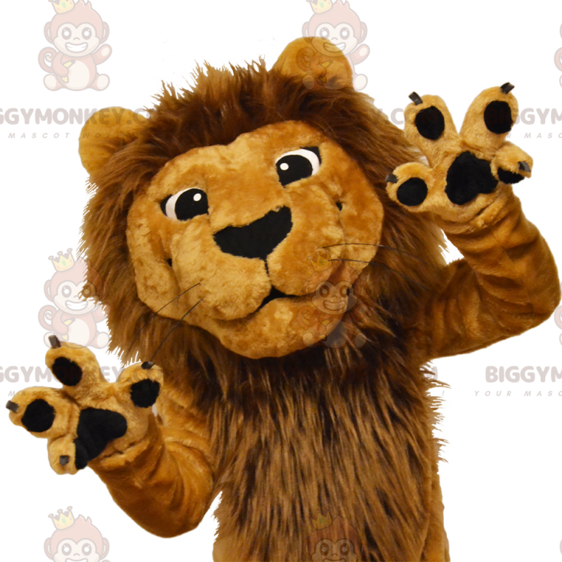 Traje de mascote de leão marrom BIGGYMONKEY™ – Biggymonkey.com