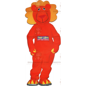 Costume de mascotte BIGGYMONKEY™ de lion orange -