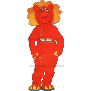 Costume da mascotte BIGGYMONKEY™ leone arancione -