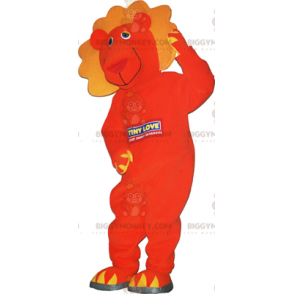 Costume da mascotte BIGGYMONKEY™ leone arancione -