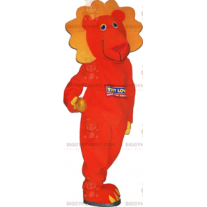 Costume de mascotte BIGGYMONKEY™ de lion orange -