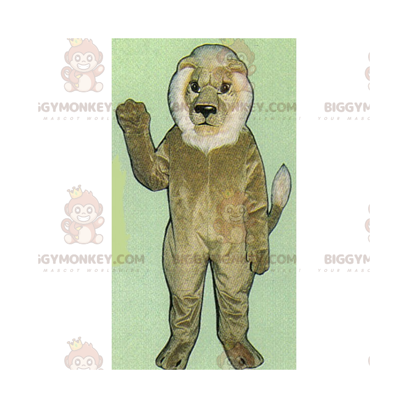 Costume da mascotte Leone BIGGYMONKEY™ con Formato L (175-180 CM)