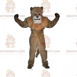 Costume de mascotte BIGGYMONKEY™ de lion sans crinière -
