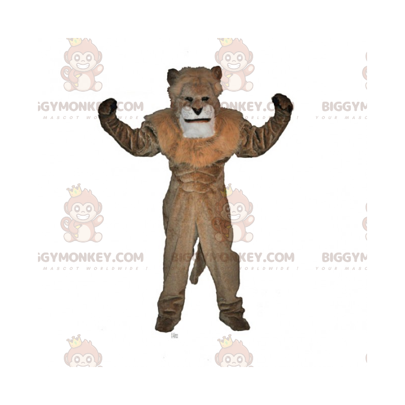 Costume da mascotte Leone senza uomo BIGGYMONKEY™ -