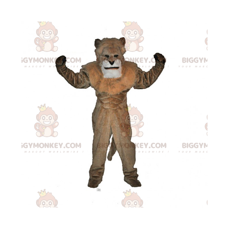 Kostium maskotka lew bez grzywy BIGGYMONKEY™ - Biggymonkey.com