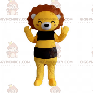 Costume da mascotte Leone sorridente BIGGYMONKEY™ -