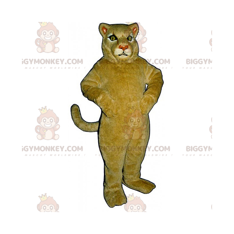 Beige Lioness BIGGYMONKEY™ maskottiasu - Biggymonkey.com