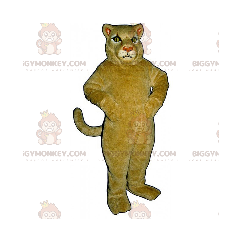 Béžový kostým maskota lvice BIGGYMONKEY™ – Biggymonkey.com