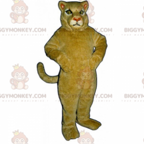 Costume de mascotte BIGGYMONKEY™ de lionne beige -