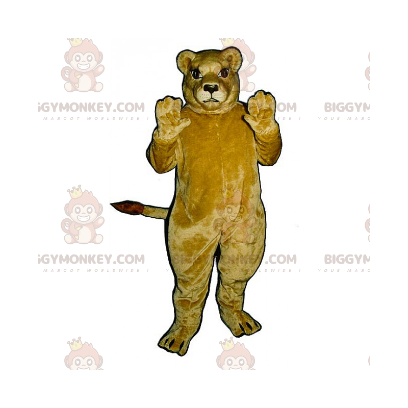 Big Eyes Beige Lioness BIGGYMONKEY™ Mascot Costume -