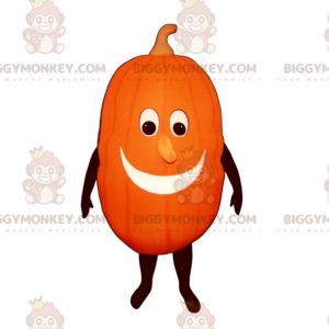 BIGGYMONKEY™ Costume da mascotte zucca lunga con sorriso -