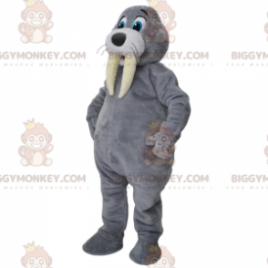Wolf BIGGYMONKEY™ Mascot Costume with Sports Shirt -