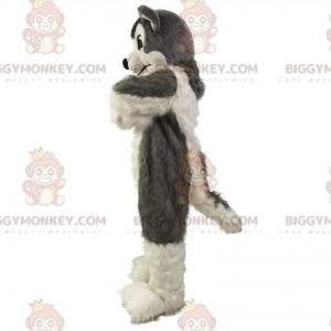 Disfraz de mascota BIGGYMONKEY™ de lobo gris - Biggymonkey.com