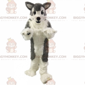 Disfraz de mascota BIGGYMONKEY™ de lobo gris - Biggymonkey.com