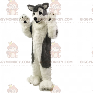 Fantasia de mascote Lobo Cinzento BIGGYMONKEY™ – Biggymonkey.com