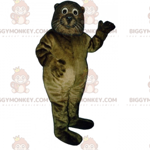 Costume de mascotte BIGGYMONKEY™ de loutre aux moustaches