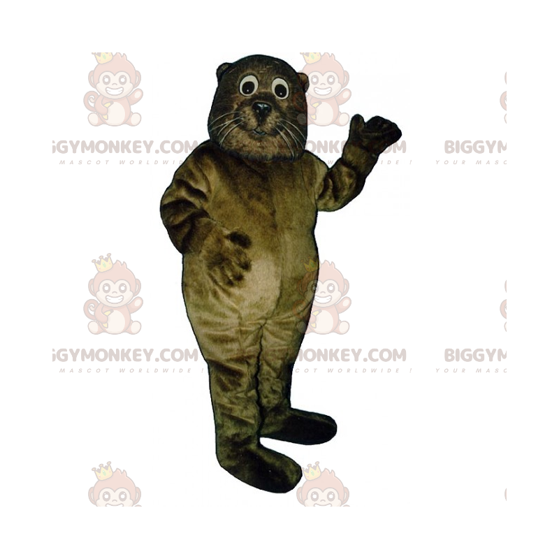 Costume de mascotte BIGGYMONKEY™ de loutre aux moustaches