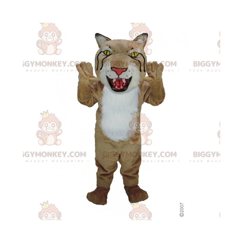 Lynx BIGGYMONKEY™ maskotkostume med stort hoved -