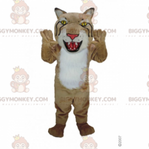 Lynx BIGGYMONKEY™ Maskottchenkostüm mit großem Kopf -