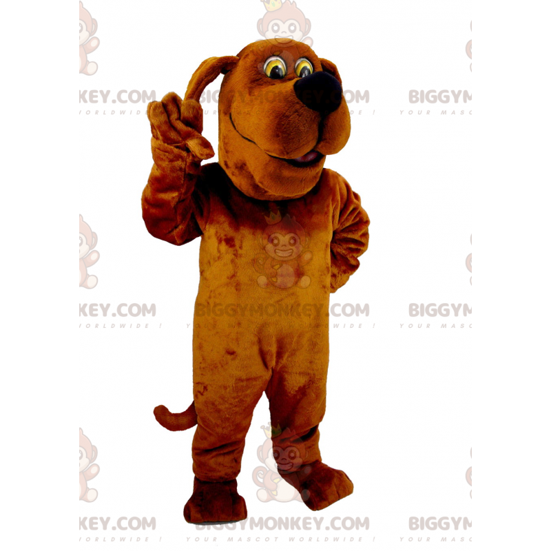 Costume mascotte BIGGYMONKEY™ cane marrone divertente ed