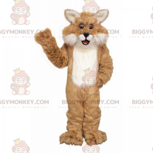 Braun-weißer Luchs BIGGYMONKEY™ Maskottchen-Kostüm -