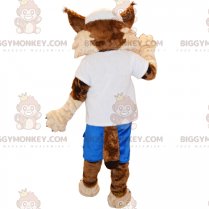 Kostium maskotki Lynx BIGGYMONKEY™ w odzieży sportowej -