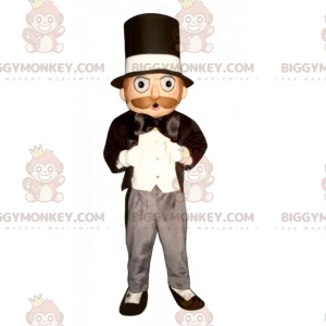 Costume da mascotte da mago BIGGYMONKEY™ con cappello a