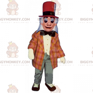 Costume da mascotte da mago BIGGYMONKEY™ con cappello rosso -