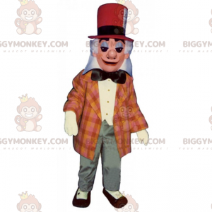 Disfraz de mascota Wizard BIGGYMONKEY™ con sombrero rojo -