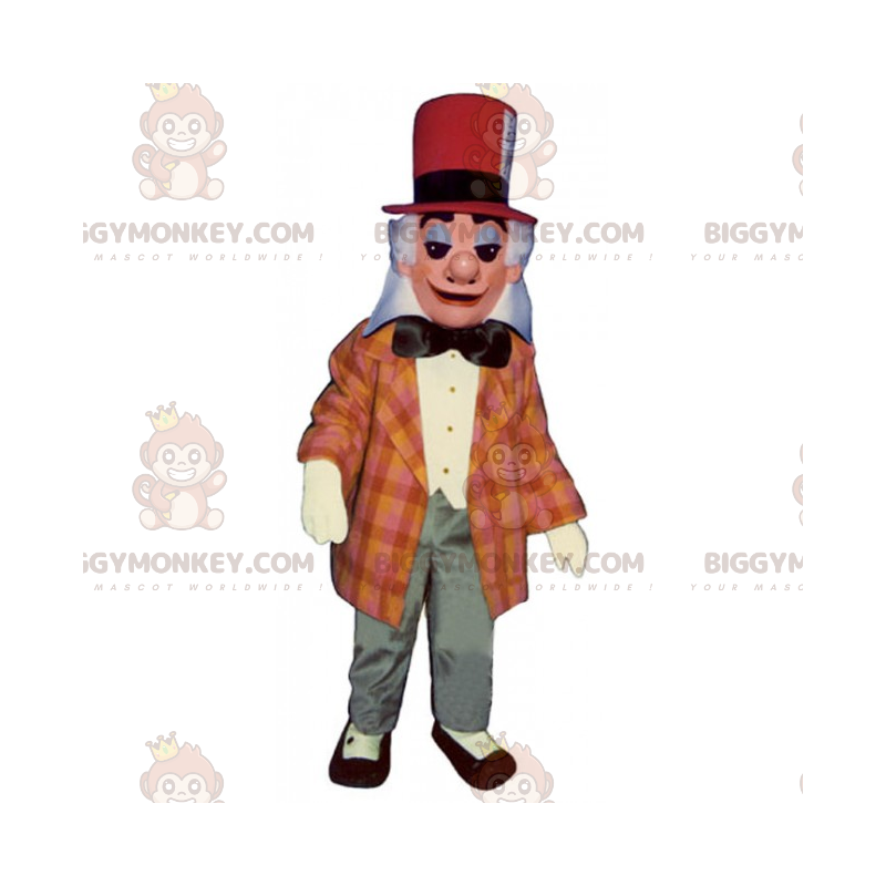 Trollkarlen BIGGYMONKEY™ maskotdräkt med röd hatt - BiggyMonkey