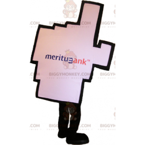 Disfraz de mascota Pixel Hand BIGGYMONKEY™ - Biggymonkey.com
