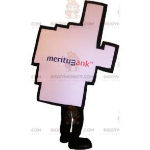 Pixel Hand BIGGYMONKEY™ Mascot Costume - Biggymonkey.com