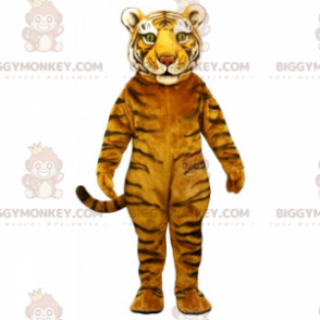 Maestoso costume mascotte BIGGYMONKEY™ tigre dagli occhi verdi