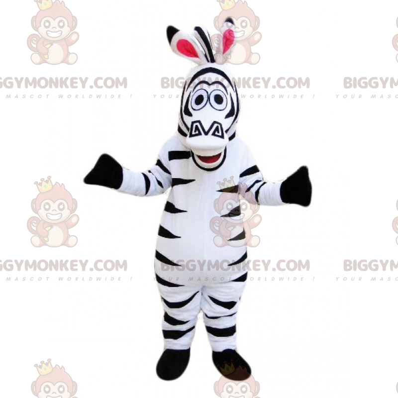 Costume da mascotte Marty the Zebra BIGGYMONKEY™ - Madagascar