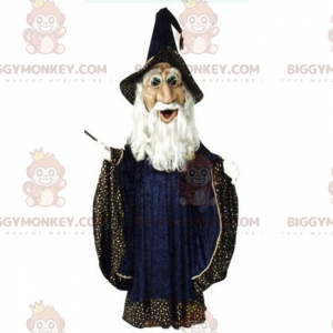 Costume della mascotte di Merlino il mago BIGGYMONKEY™ -