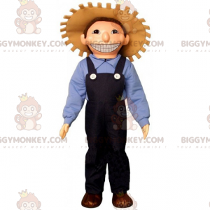 Profesní kostým maskota BIGGYMONKEY™ – Farmář s kloboukem –