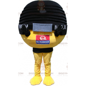 Rund mikrofon BIGGYMONKEY™ Maskotdräkt - BiggyMonkey maskot