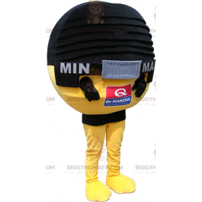 Kostým maskota BIGGYMONKEY™ s kulatým mikrofonem –